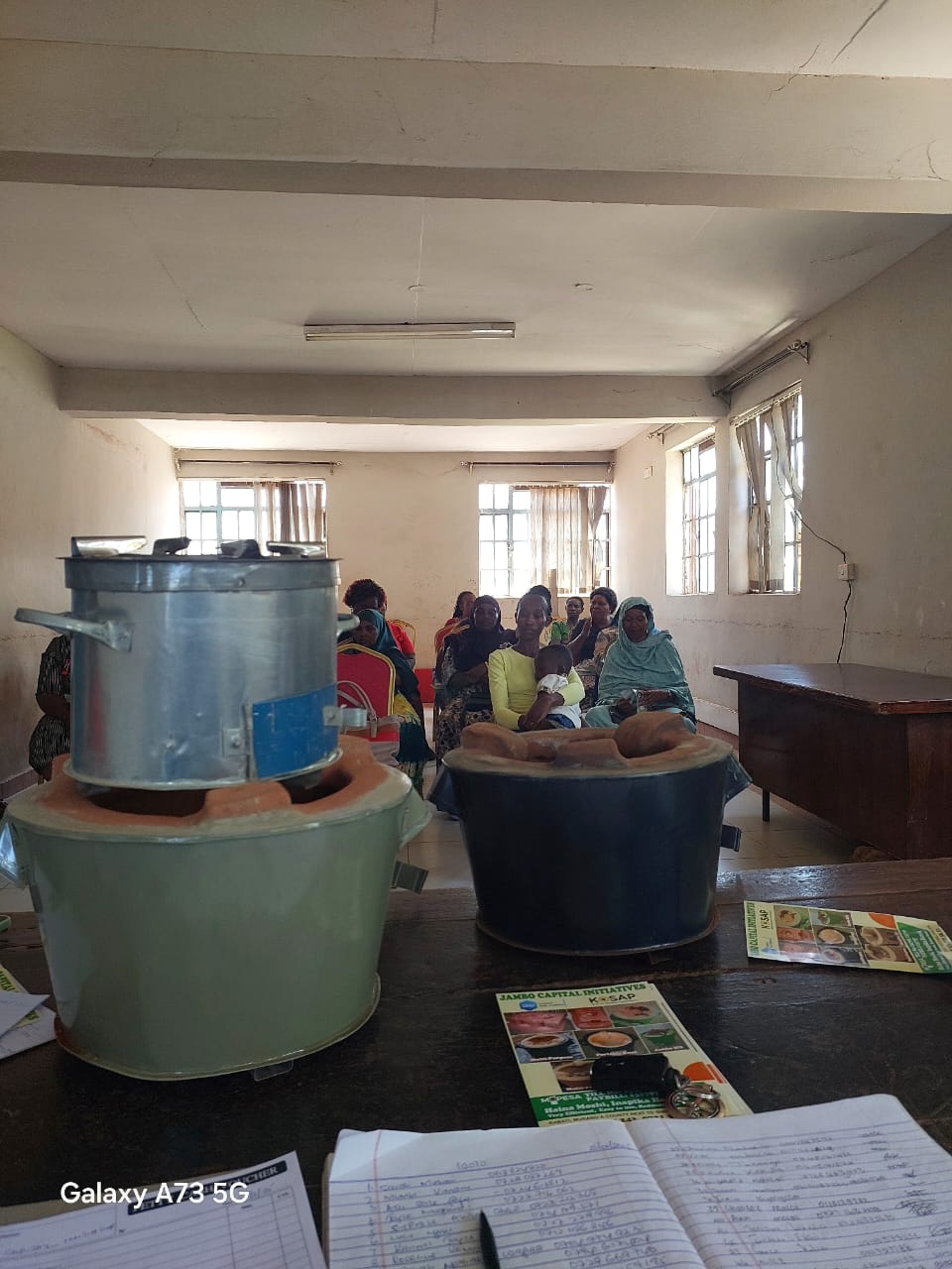 Group discussion during training